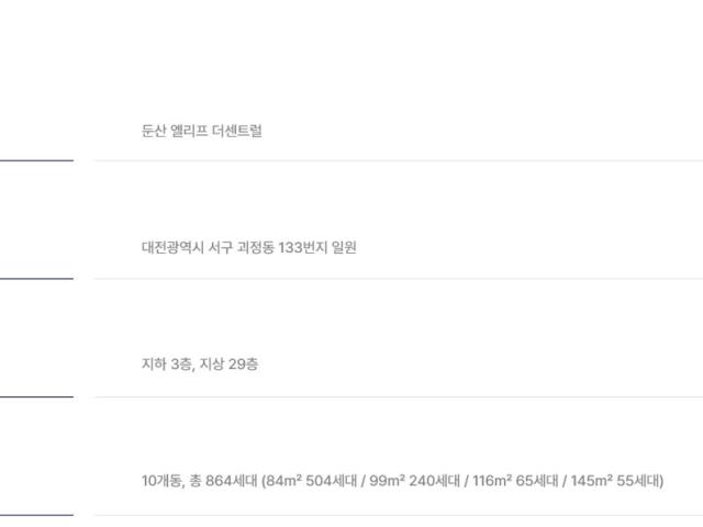 둔산 엘리프 모델하우스 사업개요